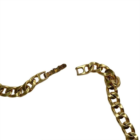 Monet Gold Tone Thick Chain Black Bead Necklace - Picture 7 of 8